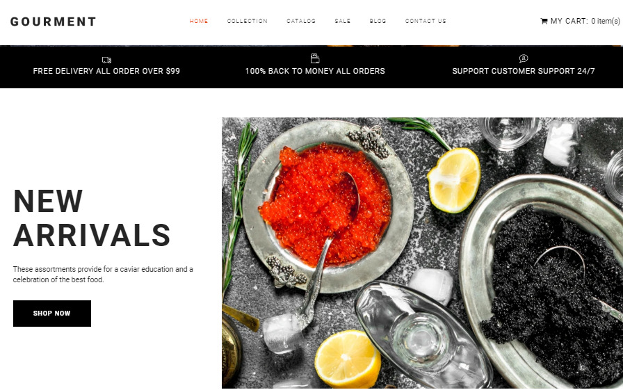 food store Shopify theme