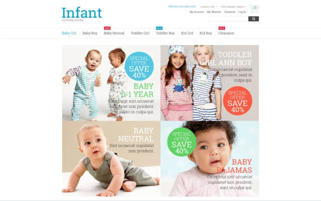 Kids Magento Theme