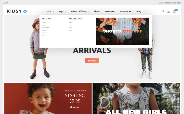 Kids Magento Theme