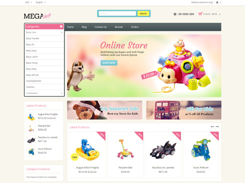 Kids Magento Theme