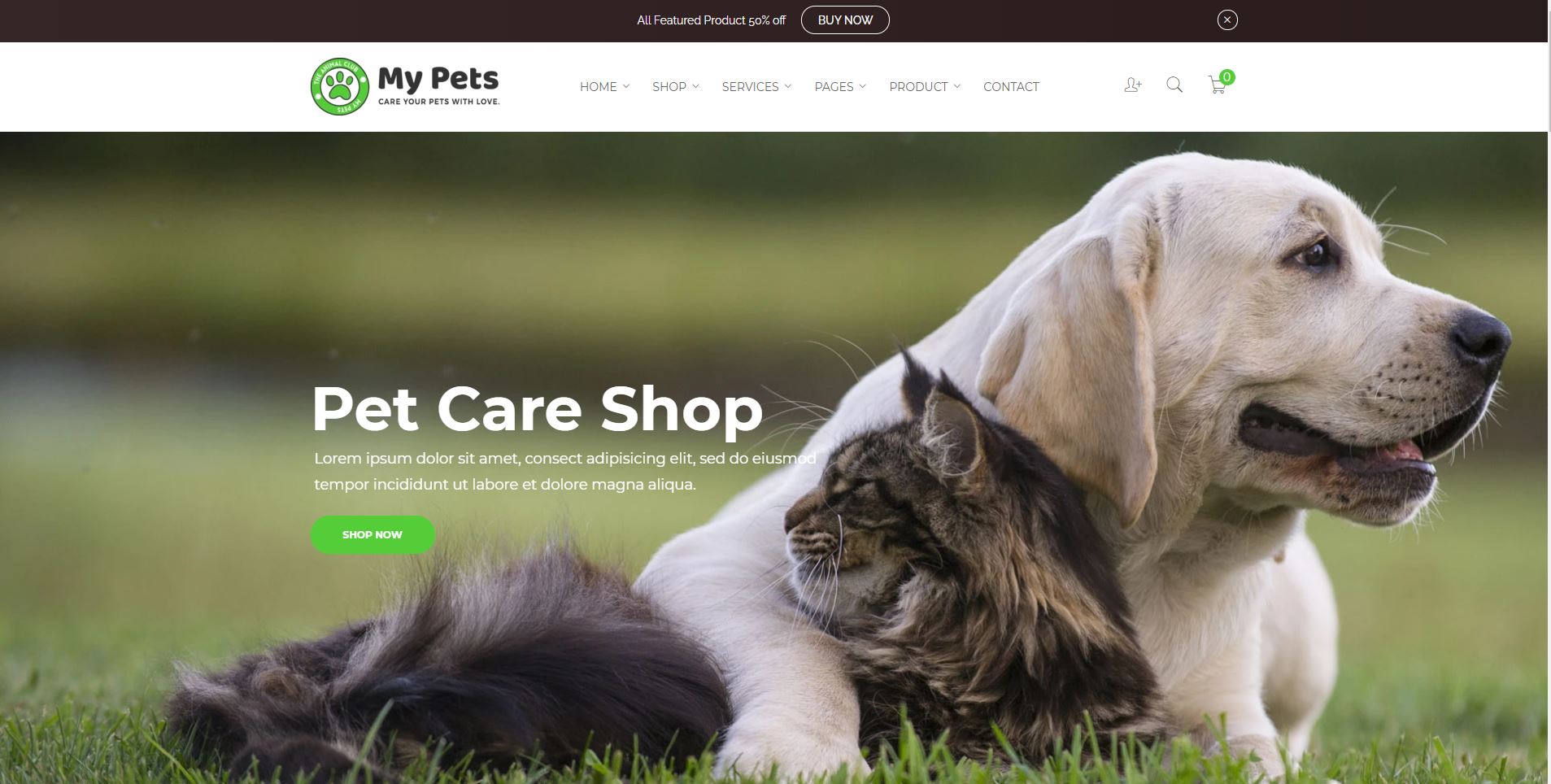 Shopify pet store theme