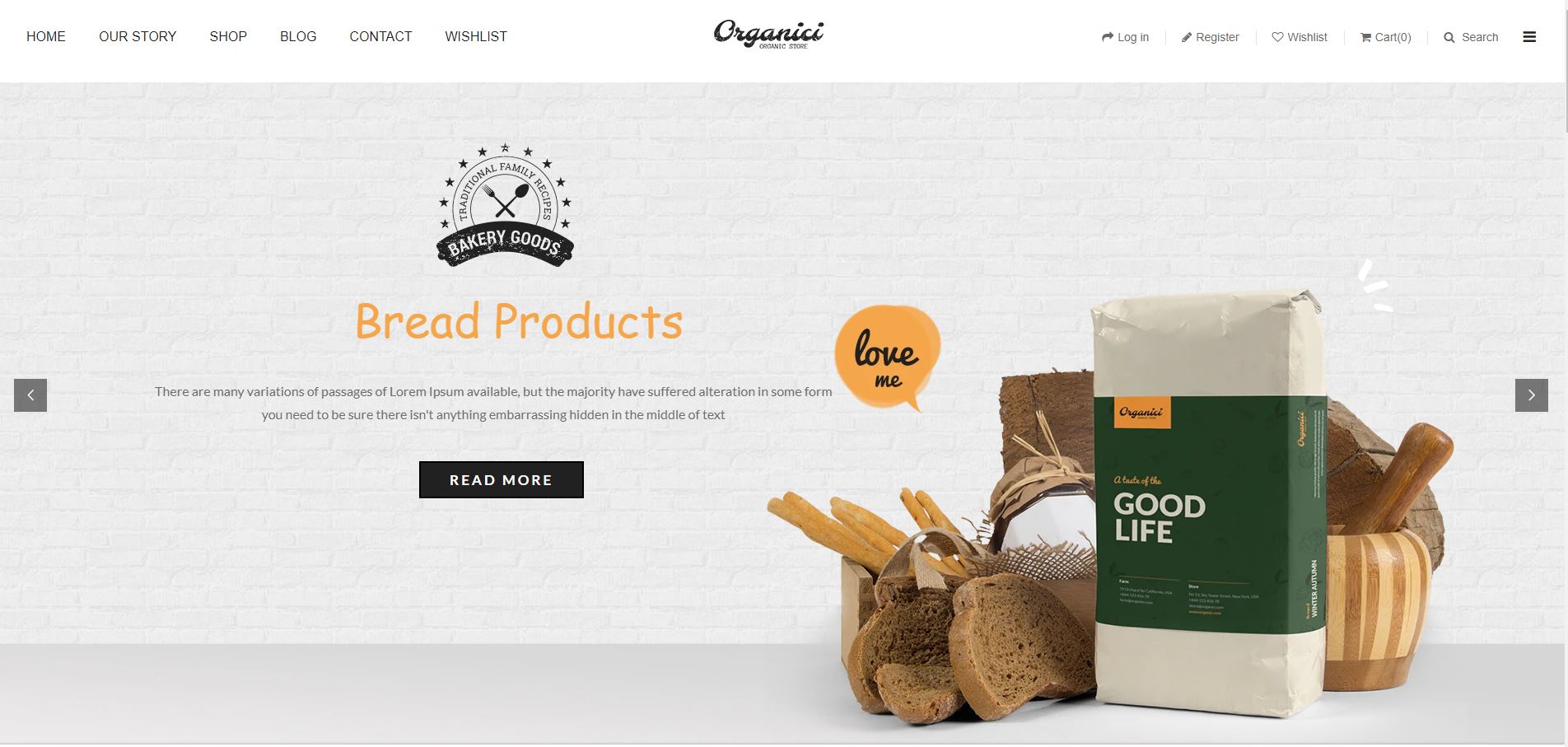 Organici  Fruits and vegetables Shopify Theme