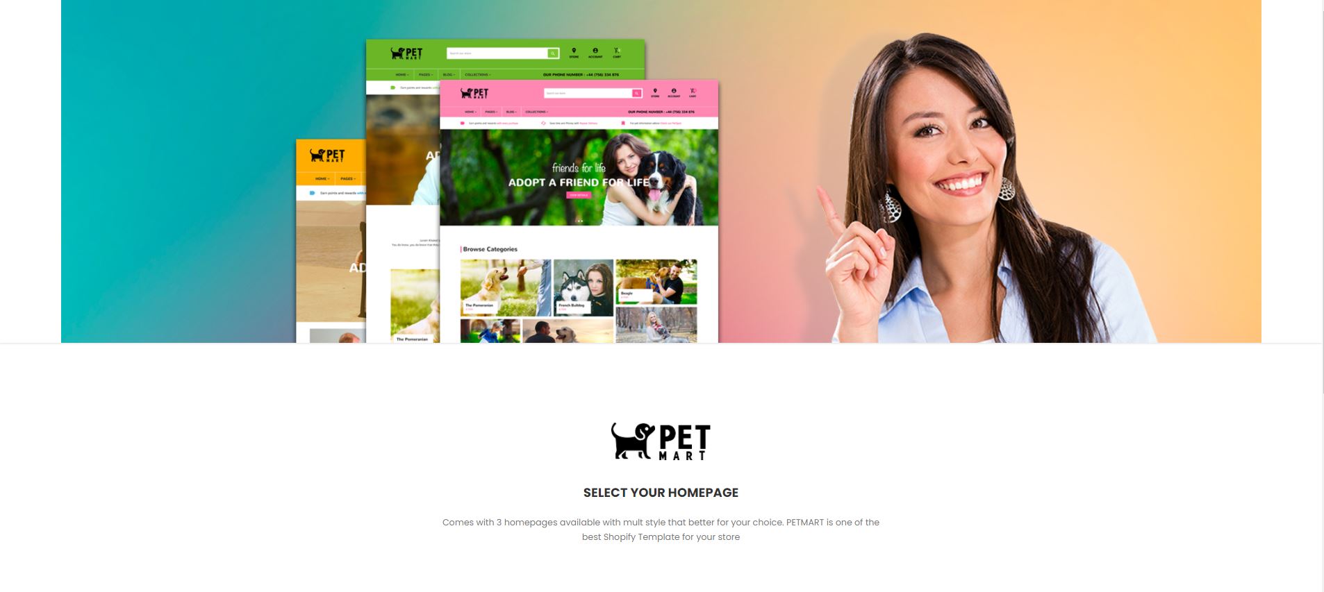 Shopify pet store theme