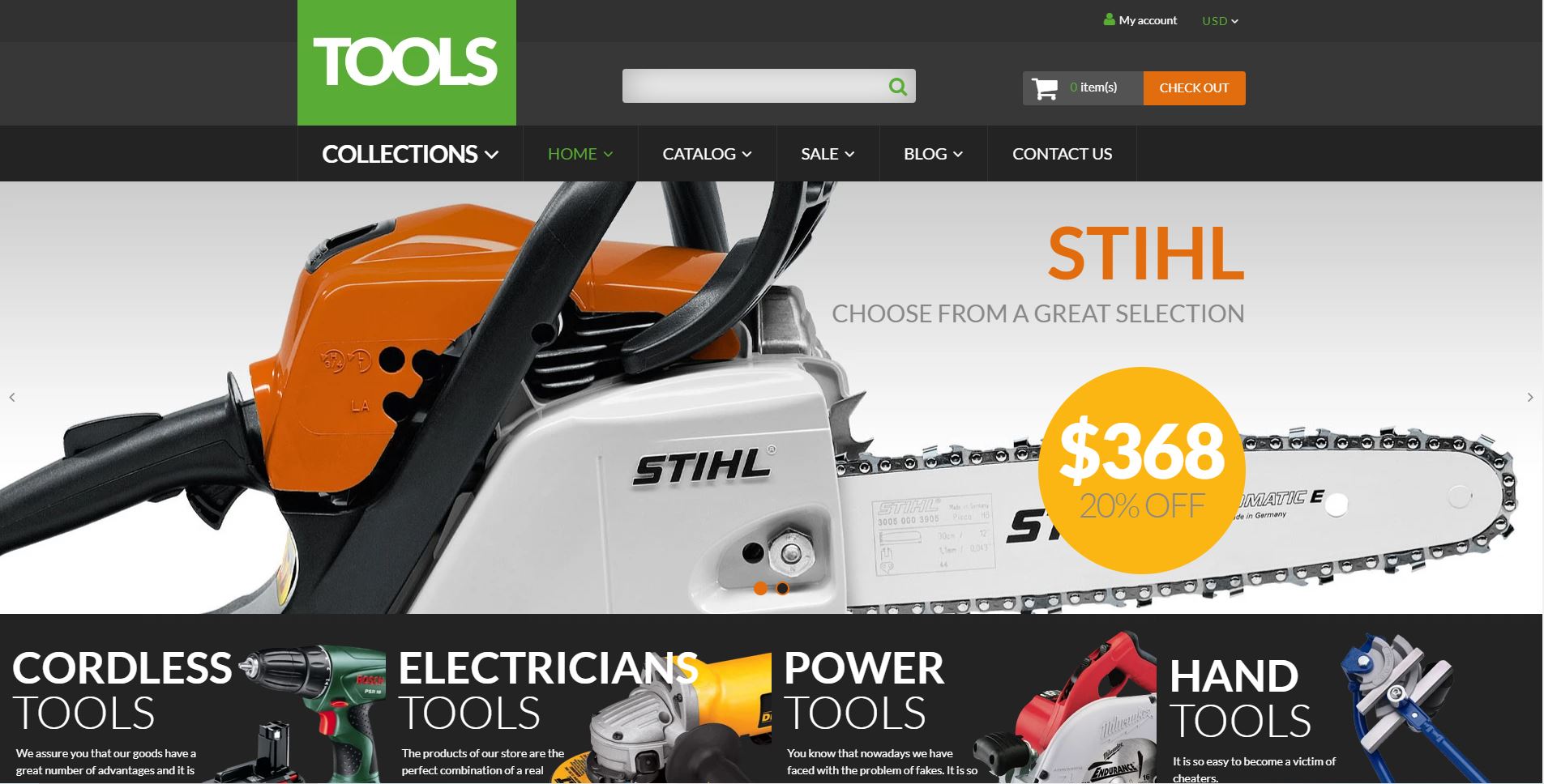 hardware store shopify theme