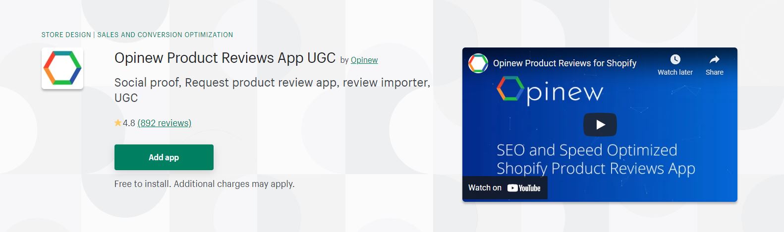 Opinew Product Reviews App UGC