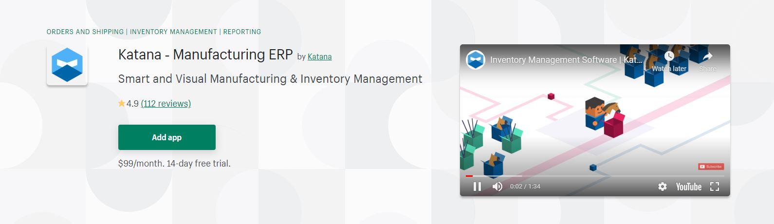 Katana ‑ Manufacturing ERP