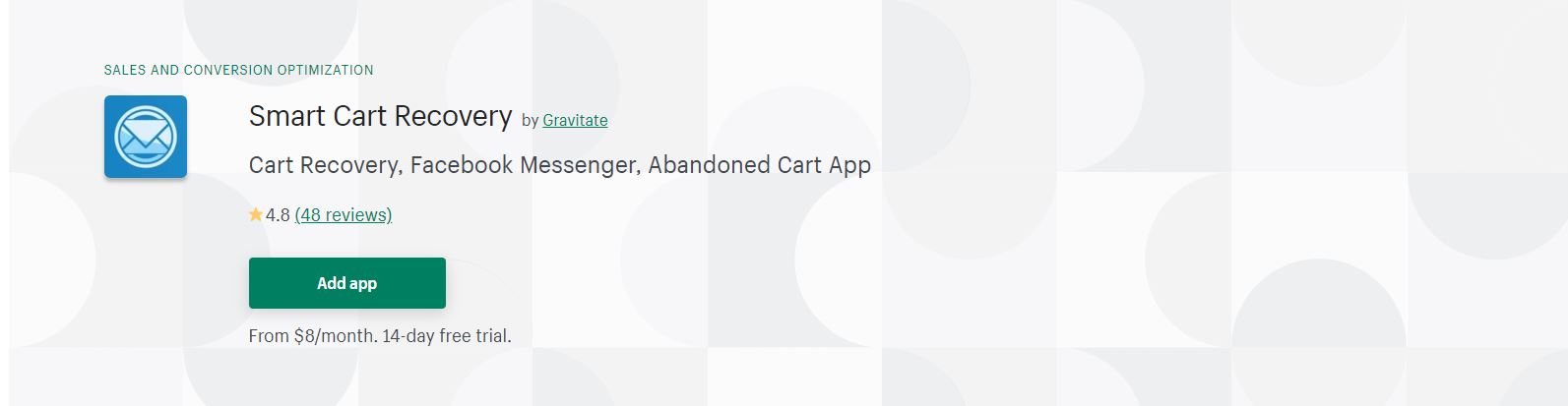 Shopify abandoned cart app