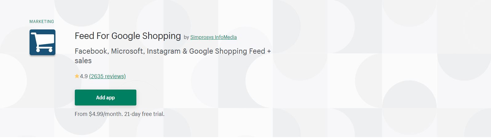 Feed For Google Shopping