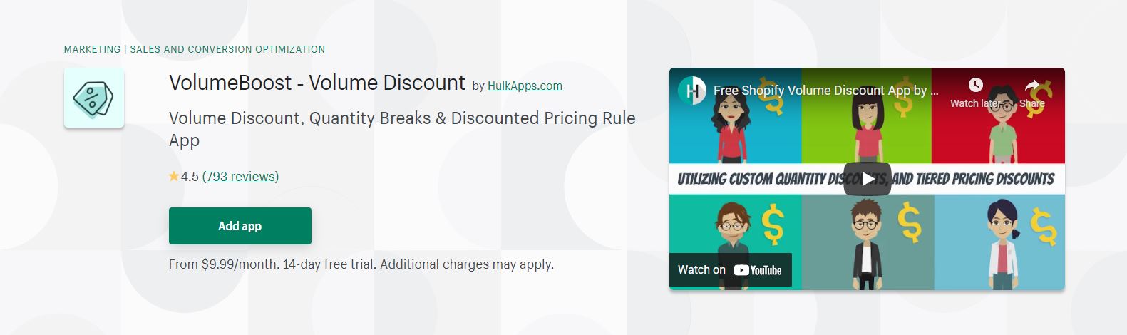 Shopify discount app