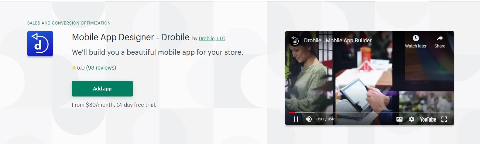 Shopify mobile app builder: