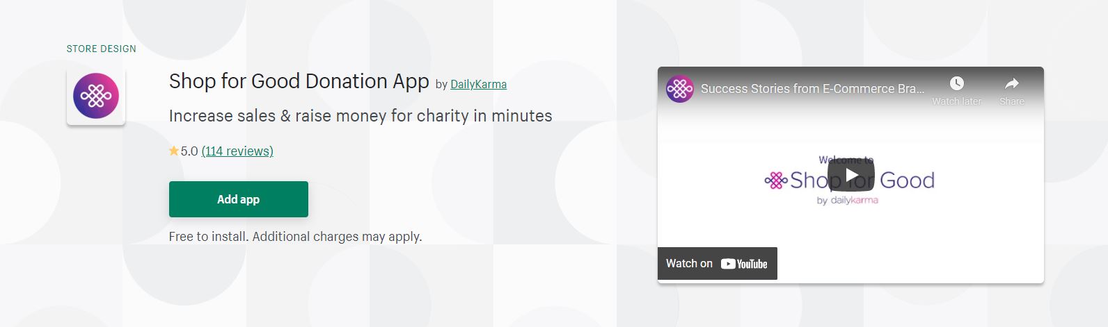 Shopify donation app