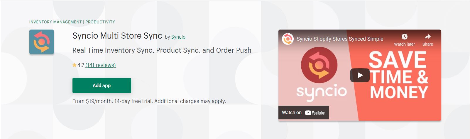 Syncio Multi Store Sync