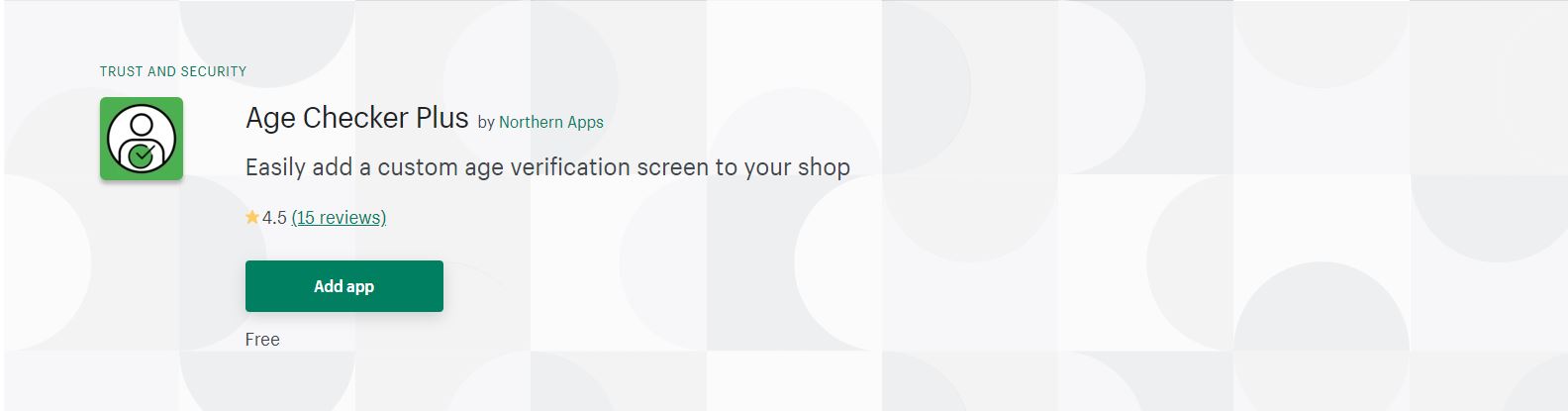 Shopify age verification app