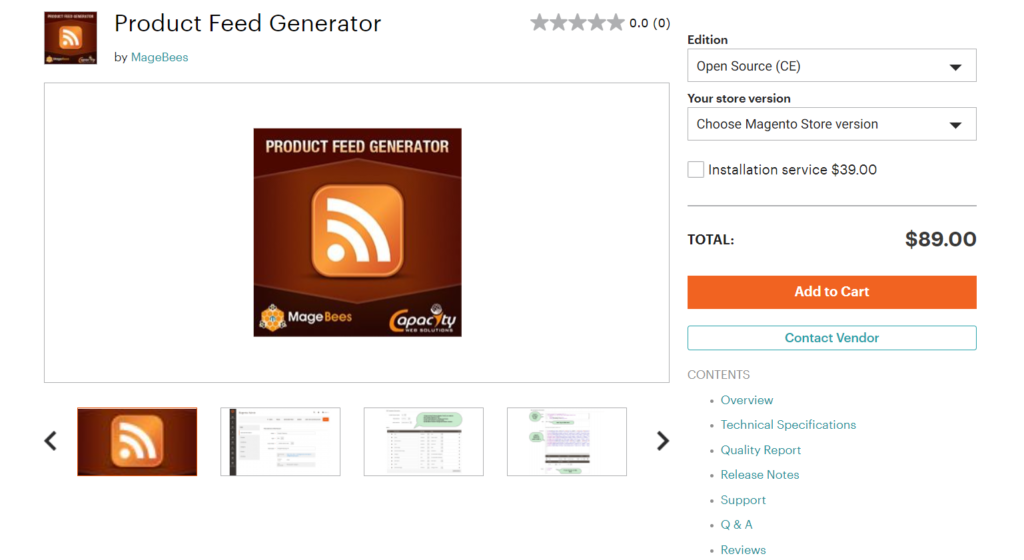 Product Feed Generator by MageBees