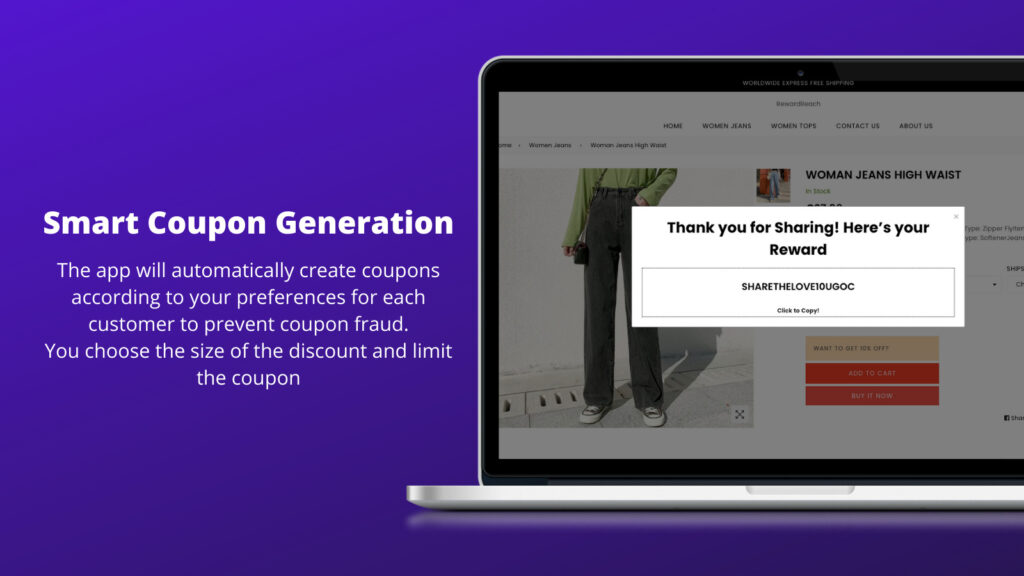 Coupon generator app for Shopify