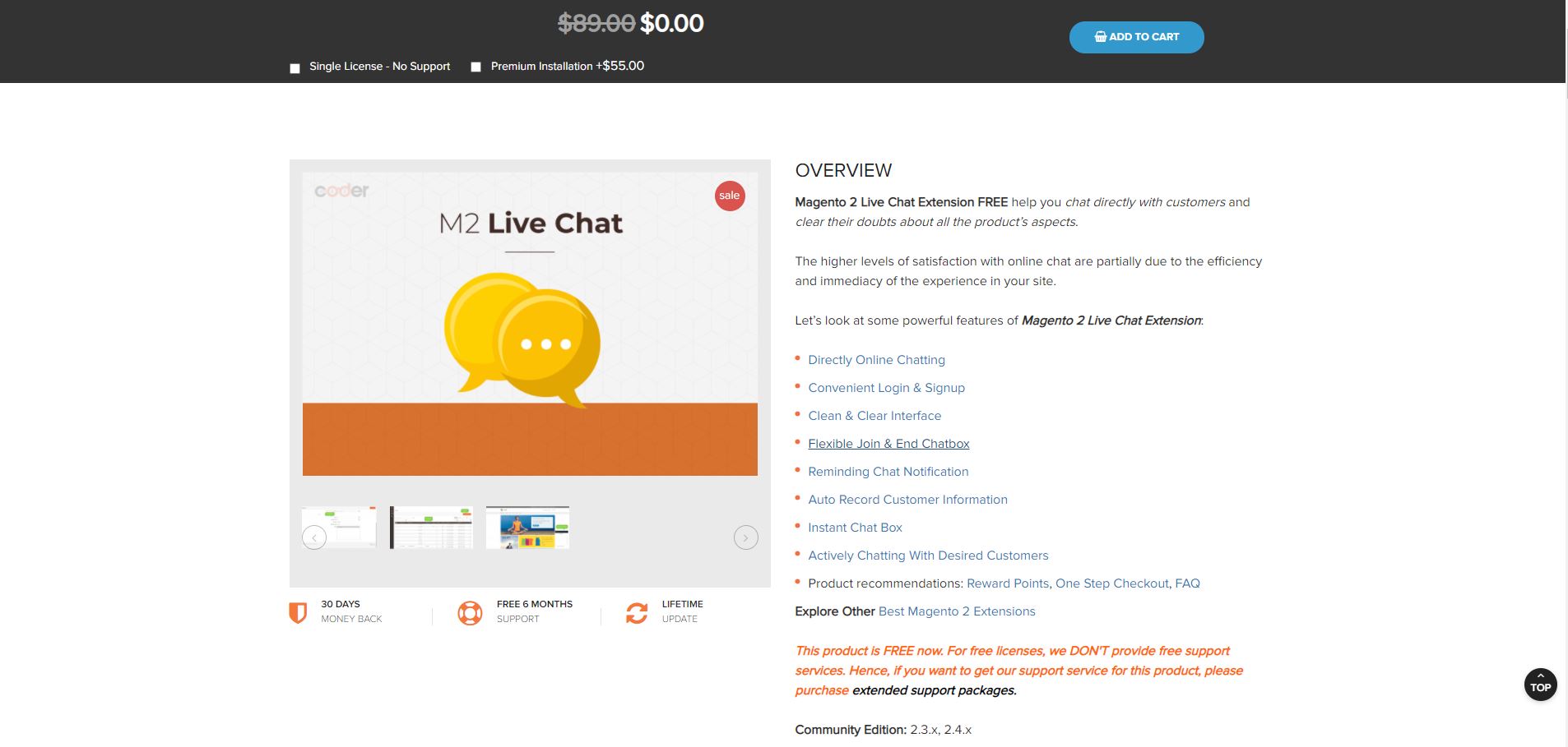 Magento 2 live chat extension free