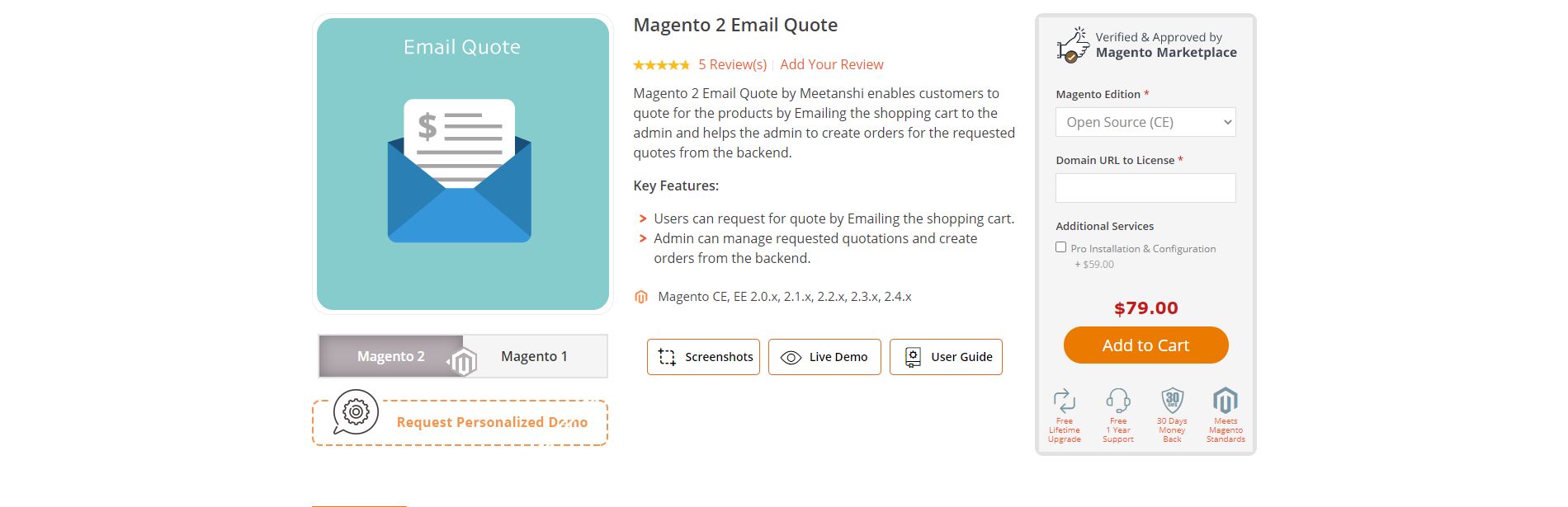 Magento quote extension