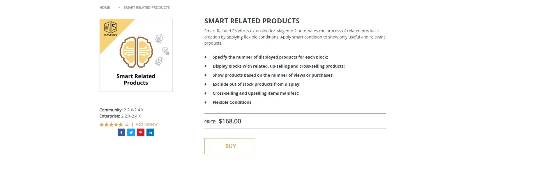 Magento related products extension