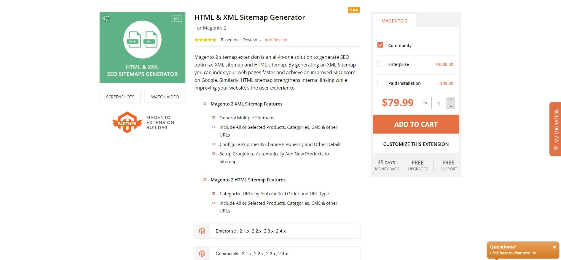 Magento XML Google sitemap 