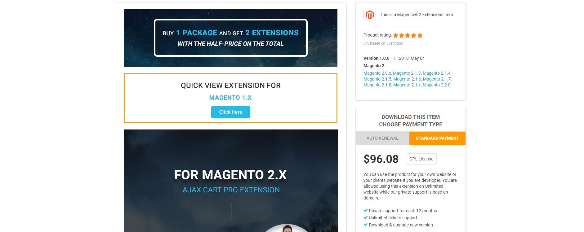 Magento Quick View extension