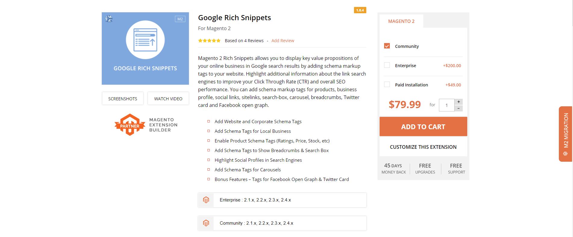 Magento rich snippets extension