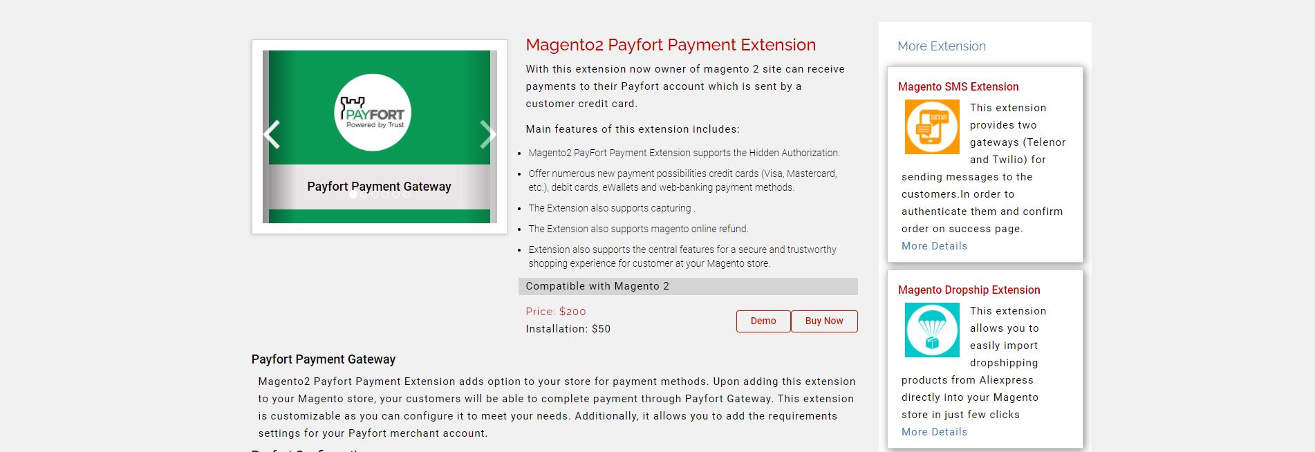 Magento payment gateway extension