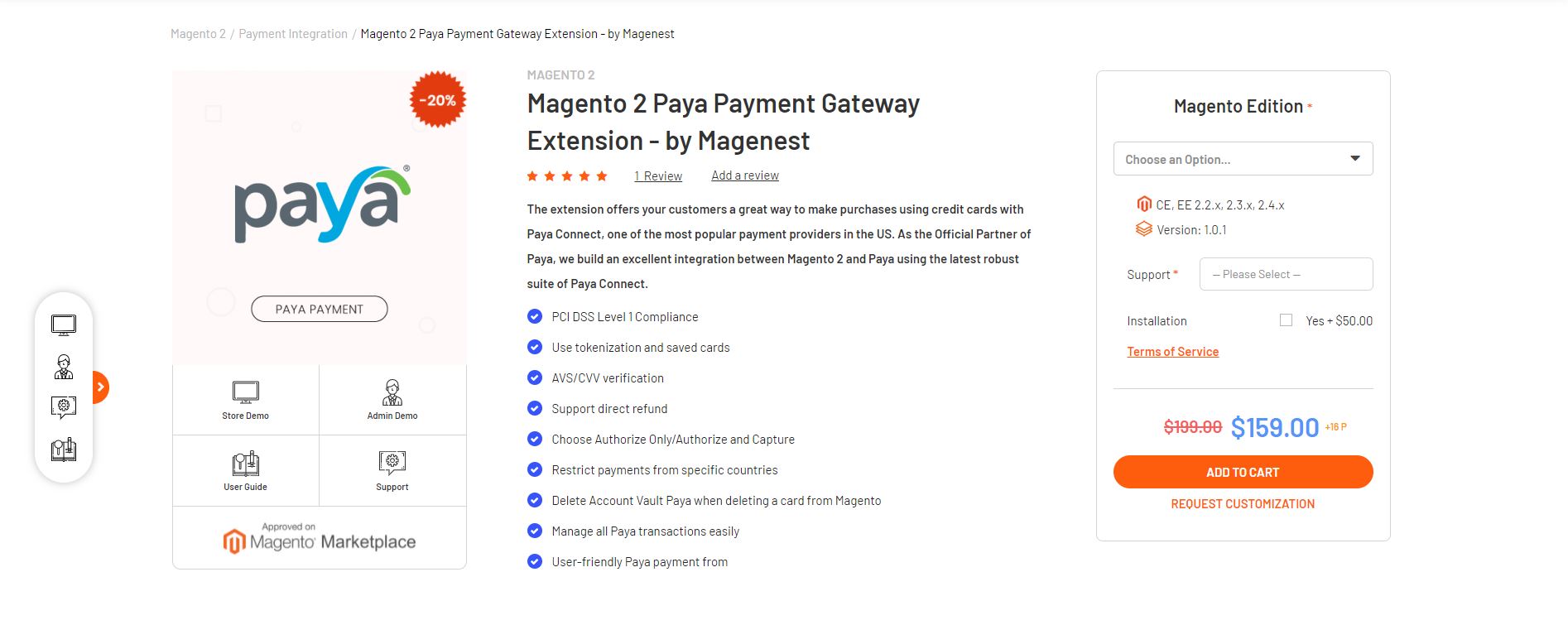 Magento payment gateway extension