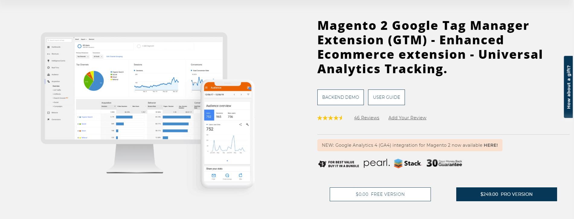 Google tag manager Magento