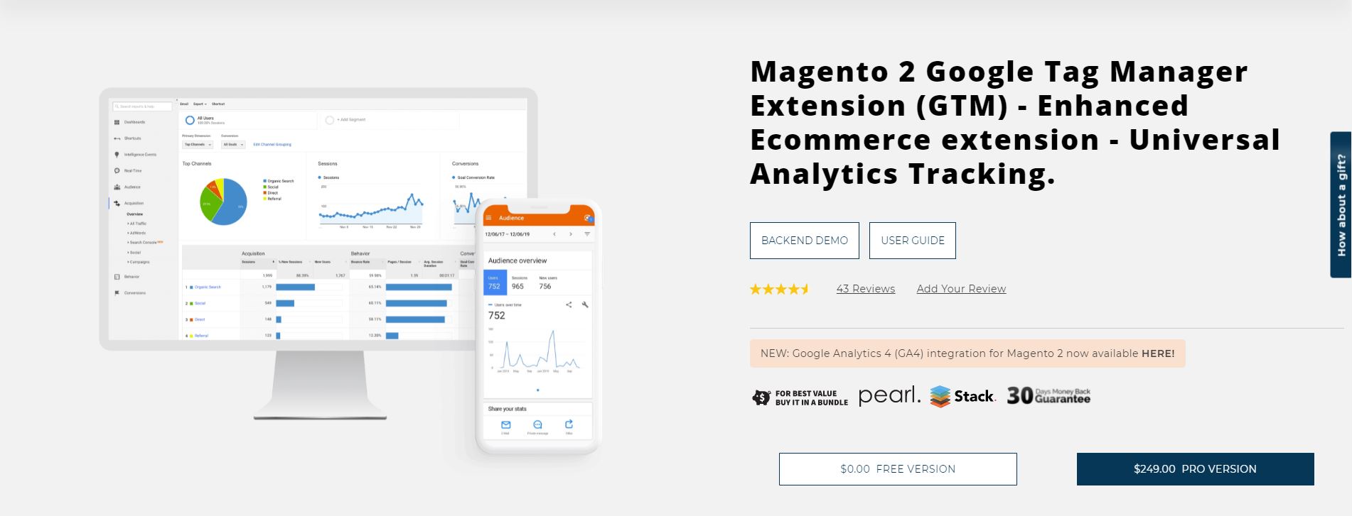 Magento google analytics extension