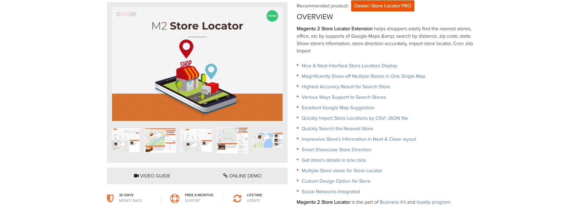 Magento store locator extension