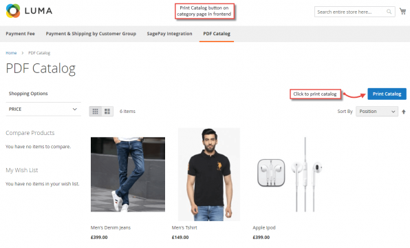 Magento pdf catalog extension