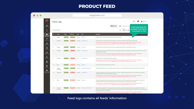 Magento product feed extension