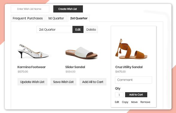 Magento wishlist extension by Bsscommerce