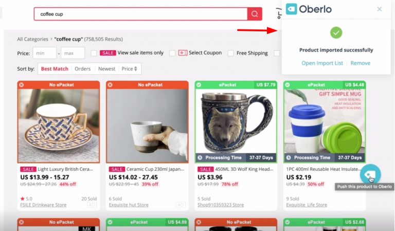 How to use Oberlo to import products from Aliexpress to Shopify