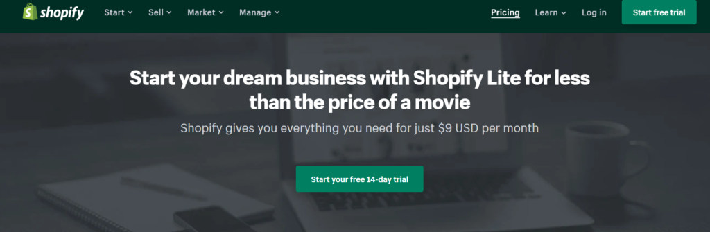 Shopify Review: Shopify Lite