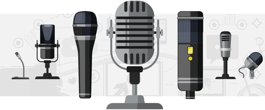Podcast microphones