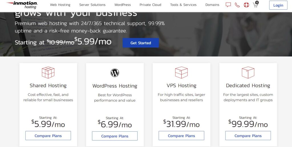 Inmotion - Ecommerce web hosting 