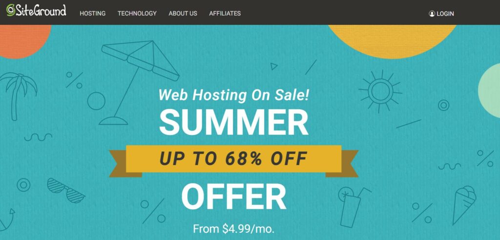 Siteground - Ecommerce web hosting 