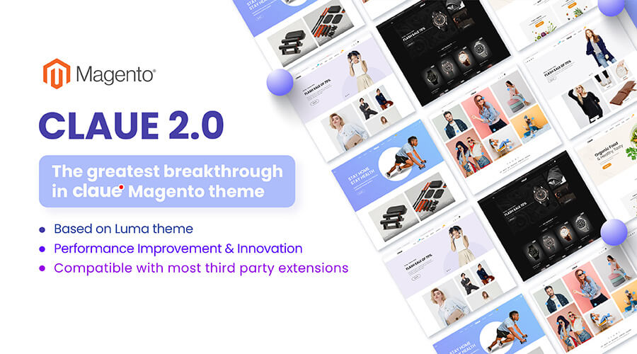 Digital products magento theme Claue 2.0