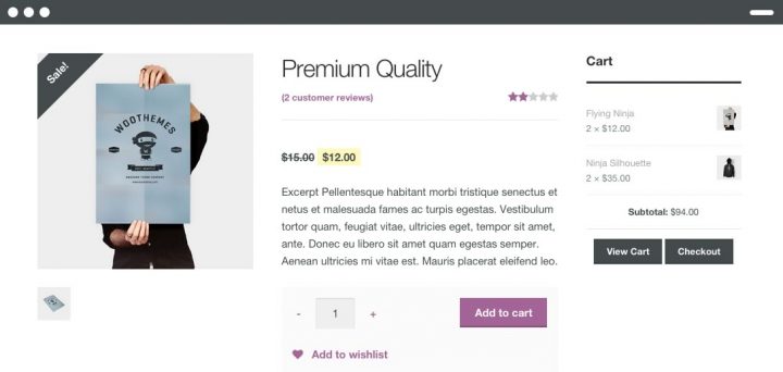 woocommerce single product page