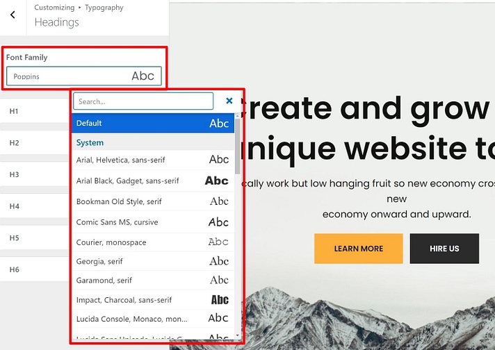 How to change font in WordPress in a few clicks