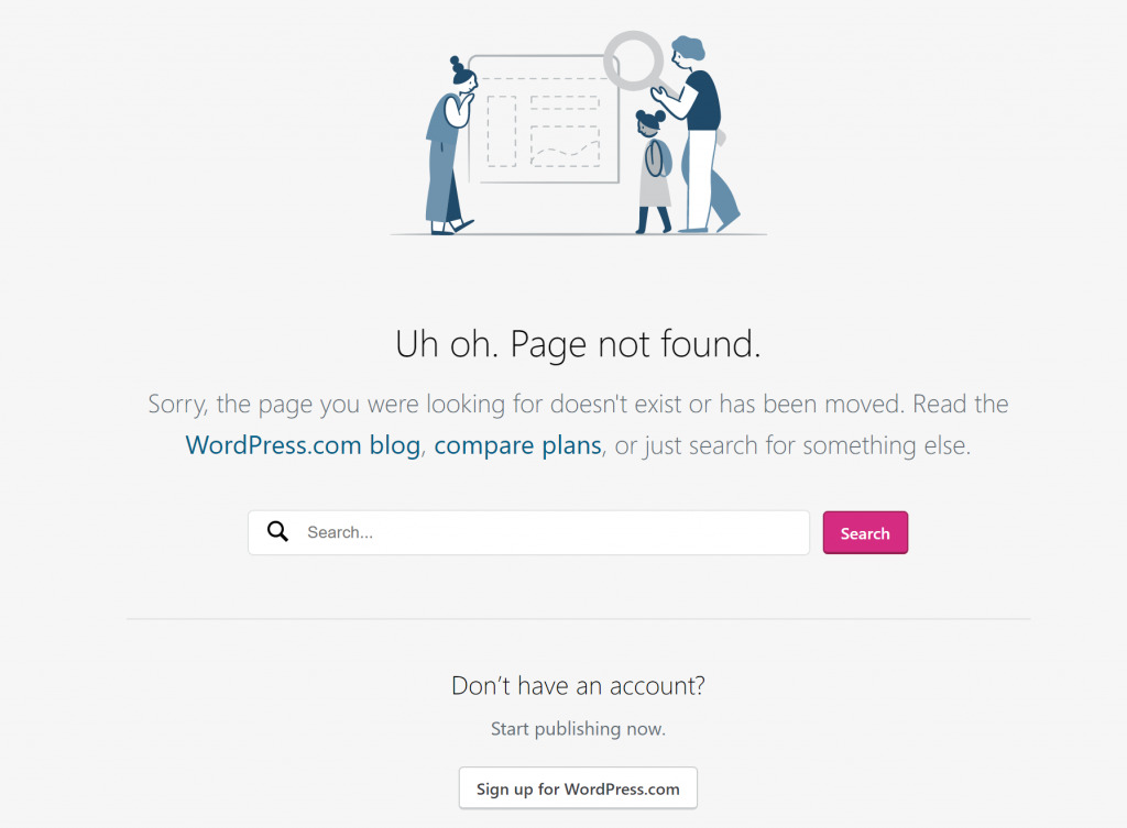 custom 404 page wordpress