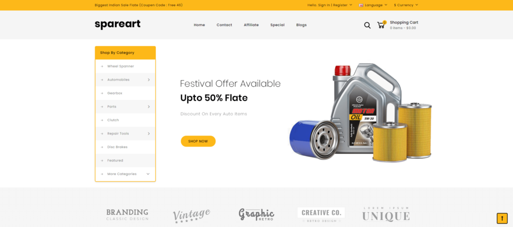 automobile Opencart themes