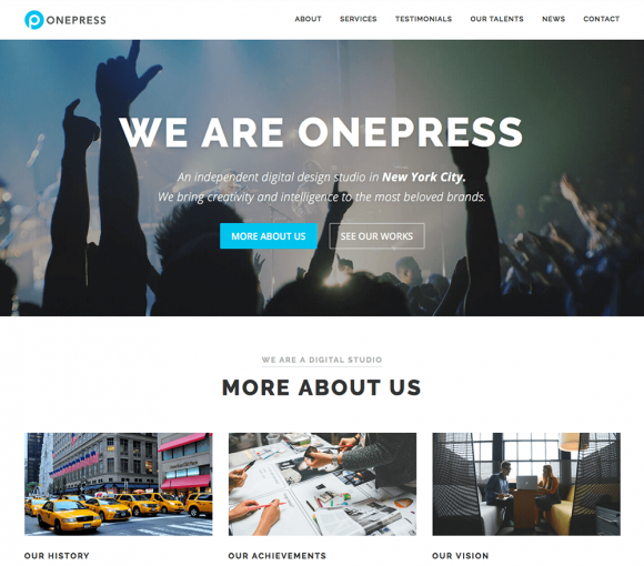 onepress theme