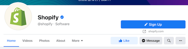 Shopify Facebook Account
