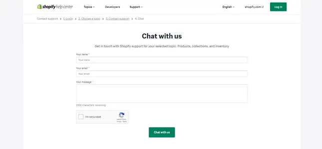 Shopify Live Chat