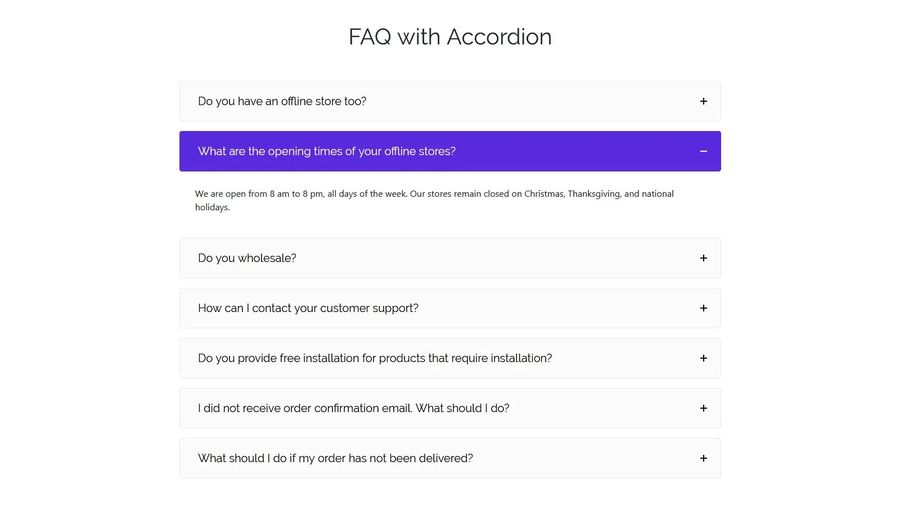 Fancy FAQ