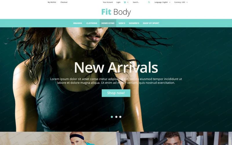 Fitness Magento Free Theme