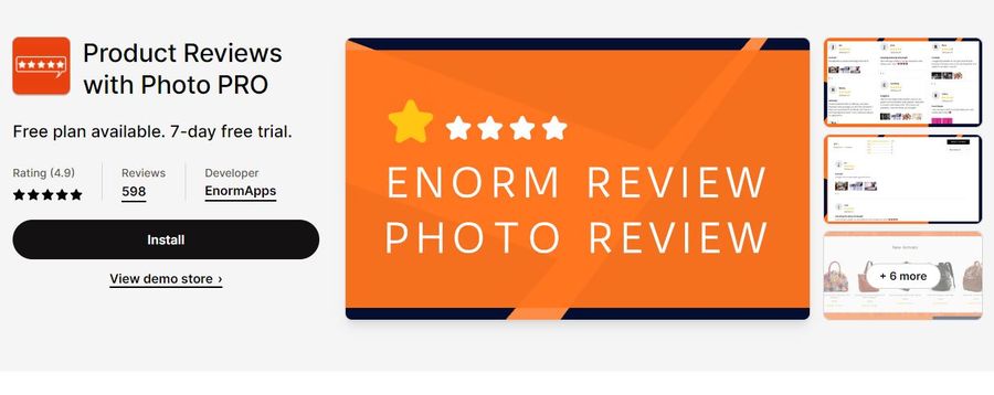 Product Photo Reviews By Enormapps
