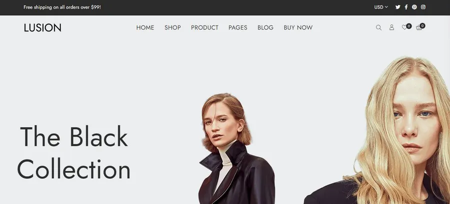 Lusion Shopify Fashion Theme | #1 WooCommerce Supermarket Themes